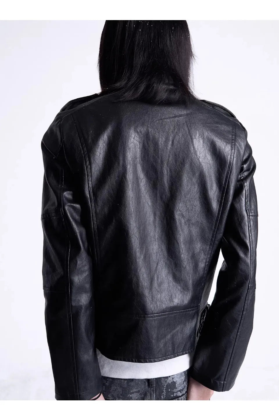 Studded Motorcycle Leather Jacket