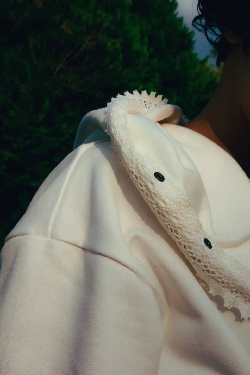 Studded Offset Zip Hoodie