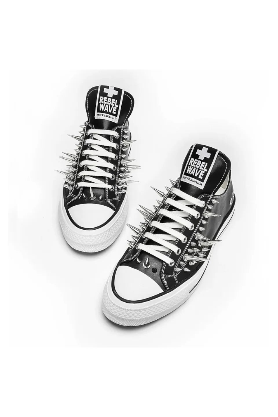 Studded Canvas Low Top Skate Shoes