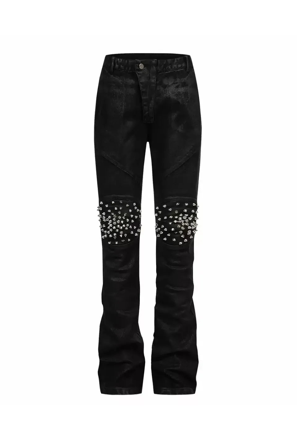 REBEL WAVE | Studded Skinny Straight Denim スタッズコーティングデニム