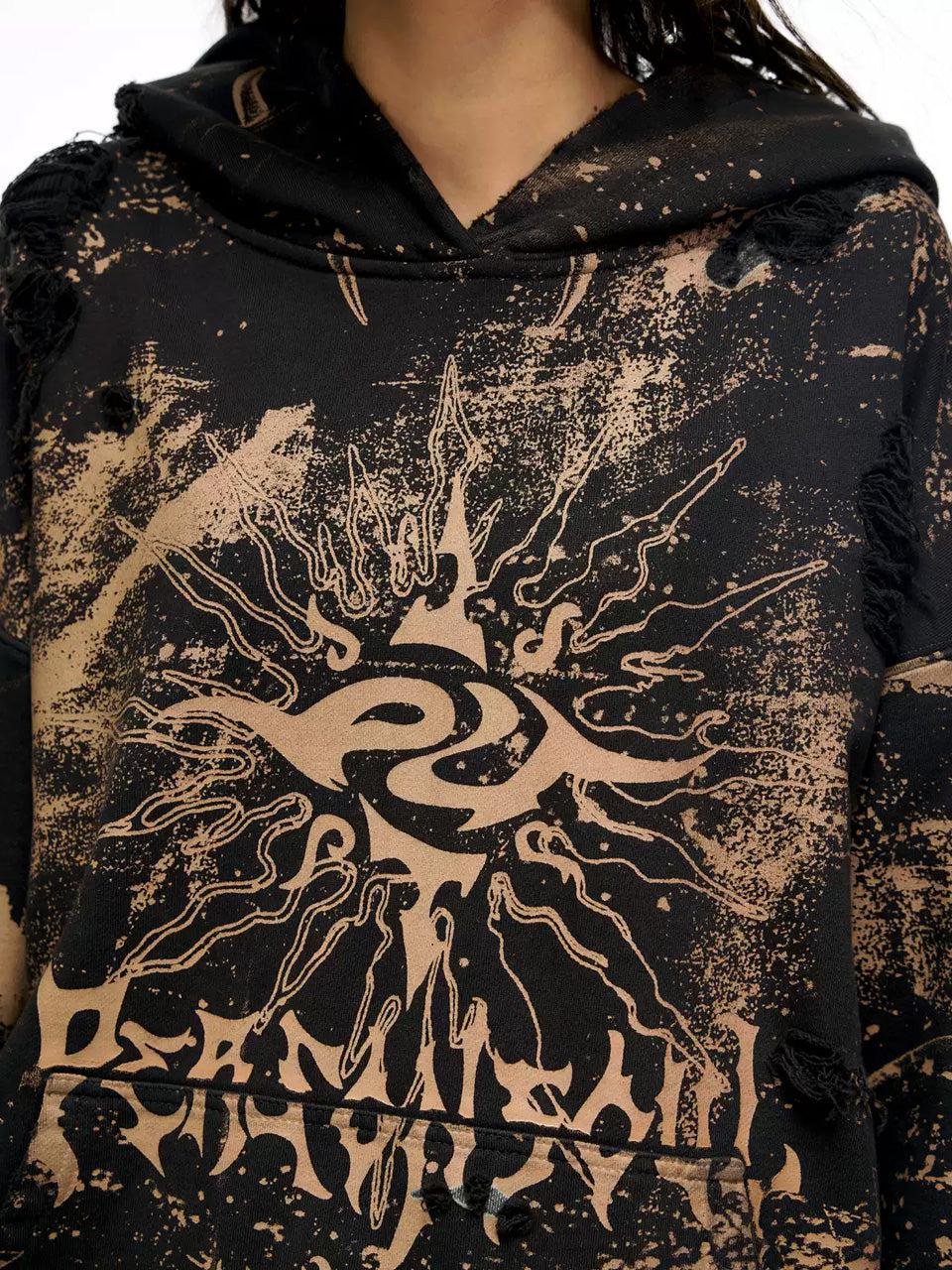 Sun Totem Destruction Hooded Sweatshirt
