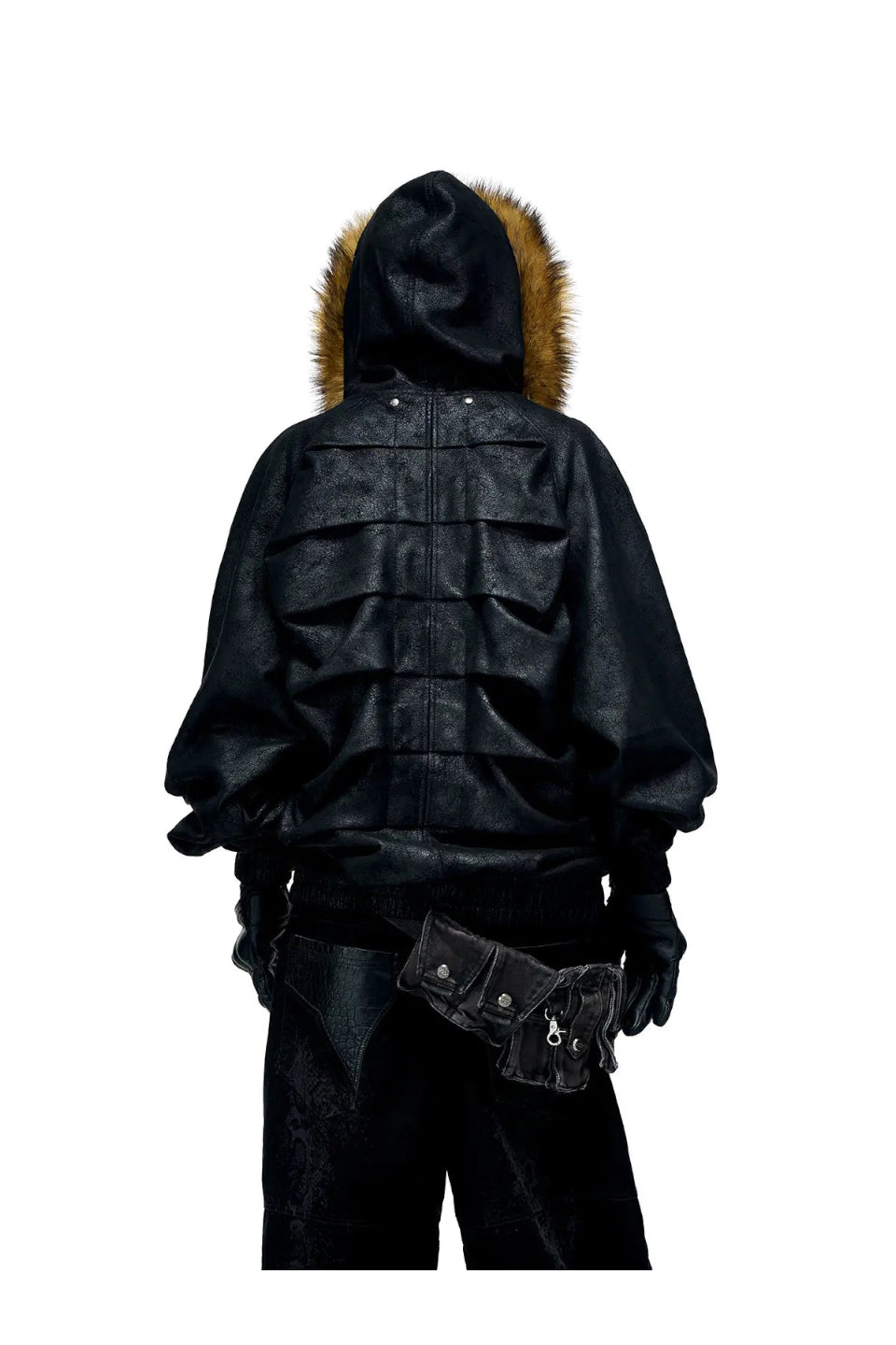 Sun Totem Fur Collar Hoodie