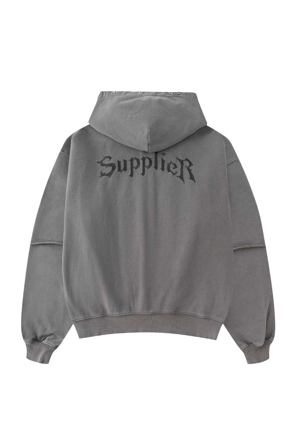 Switching Pierced Zip Hoodie