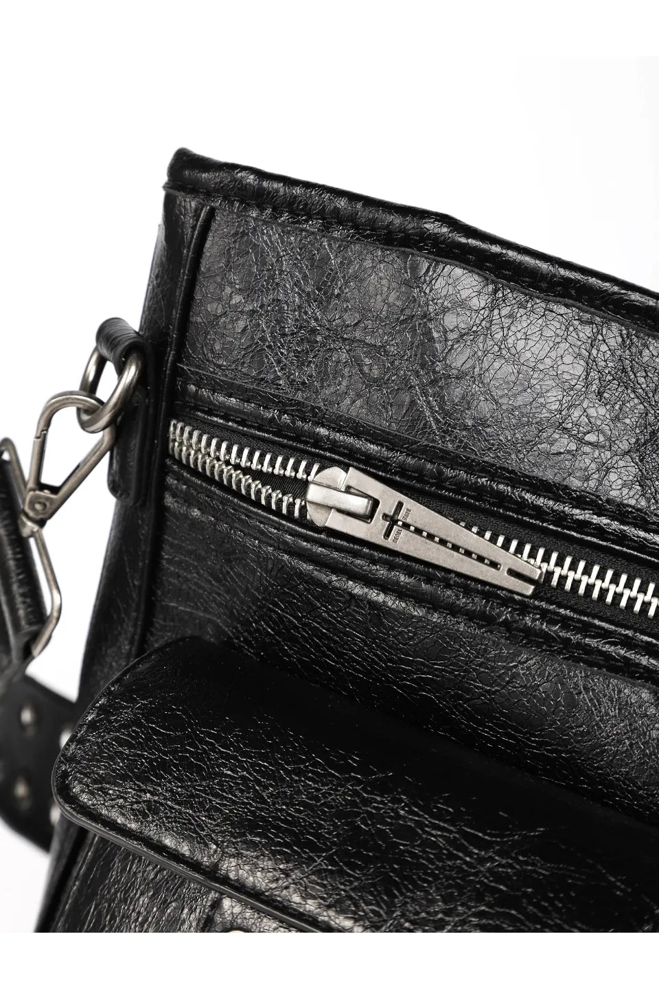 Ten Cross Burst Leather Shoulder Bag
