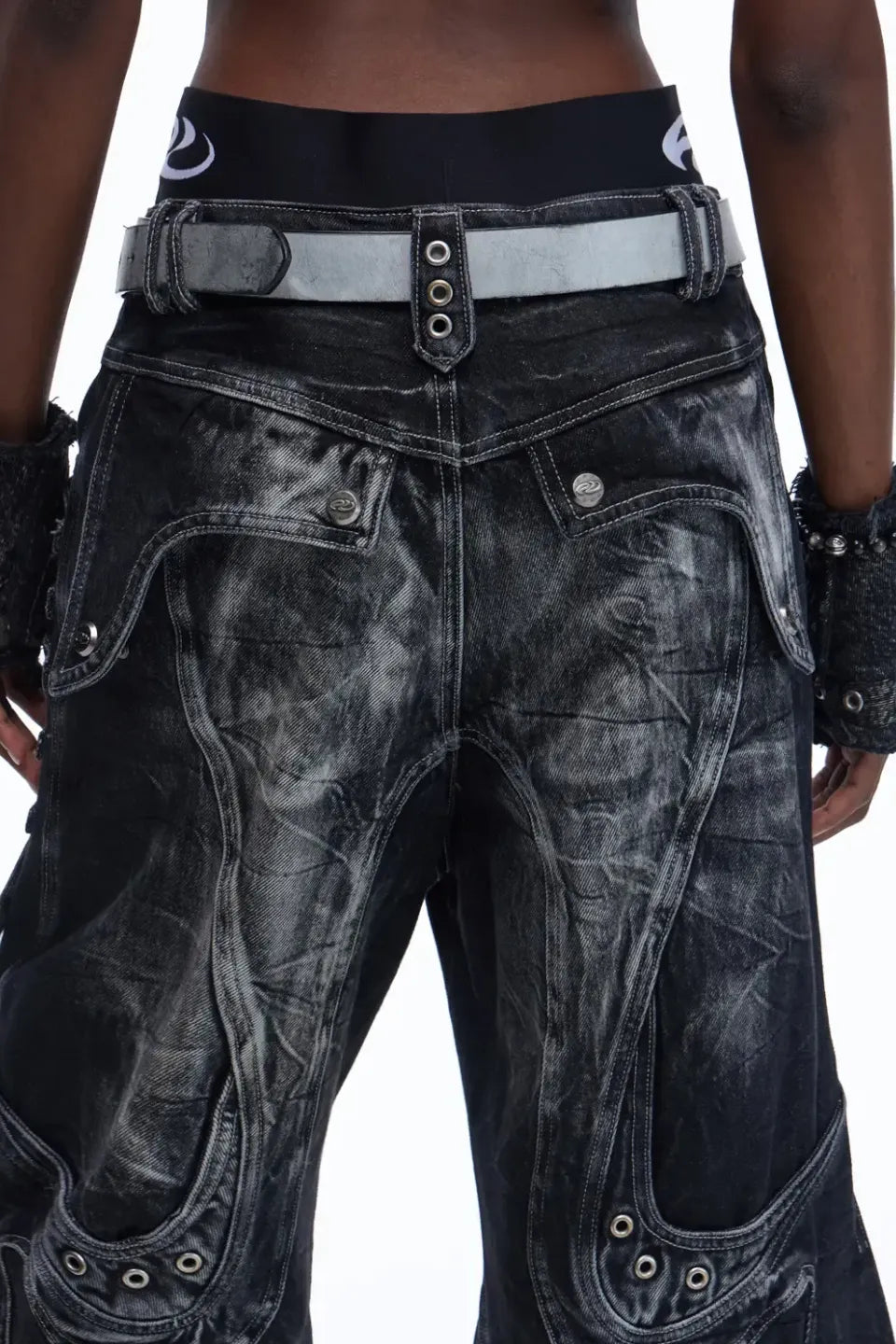 Top Grain Cowhide Axe Shaped Belt