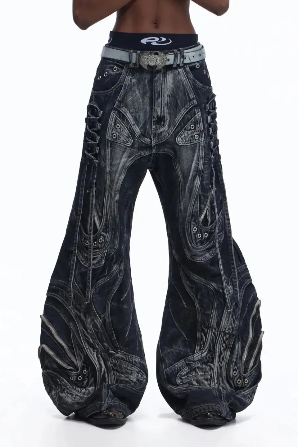 Top Grain Cowhide Axe Shaped Belt