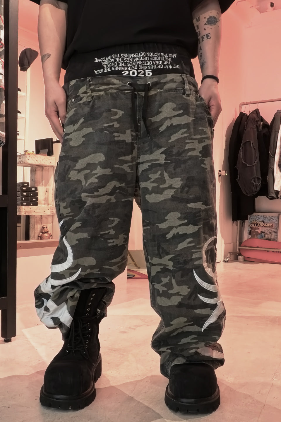 Totem Camouflage Double Waist Pants