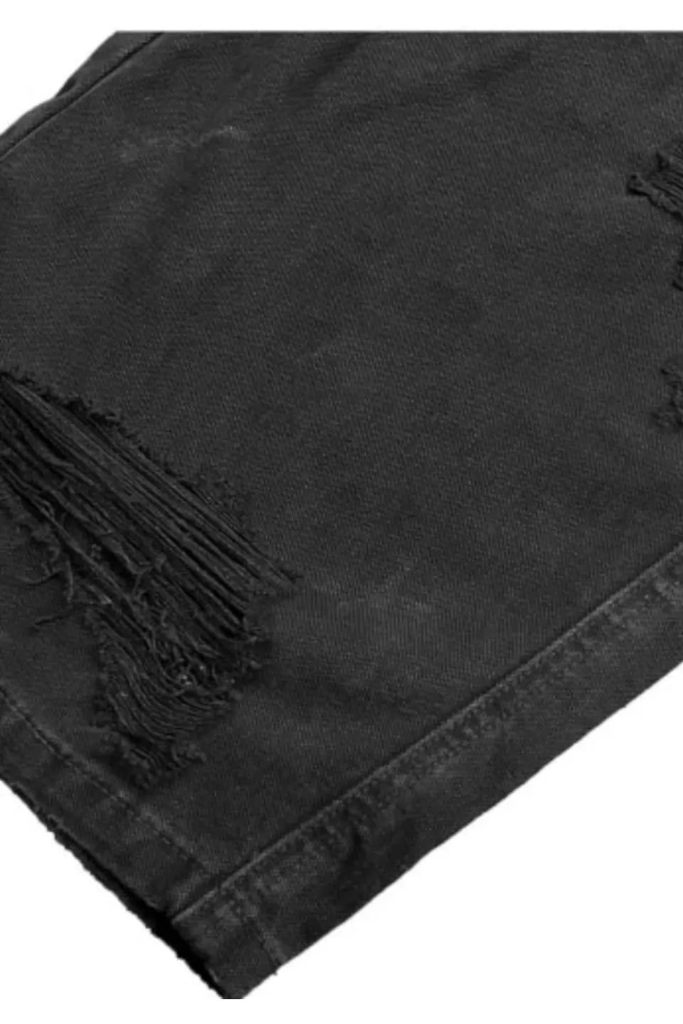 Triple Waistband Distressed Cargo Jeans