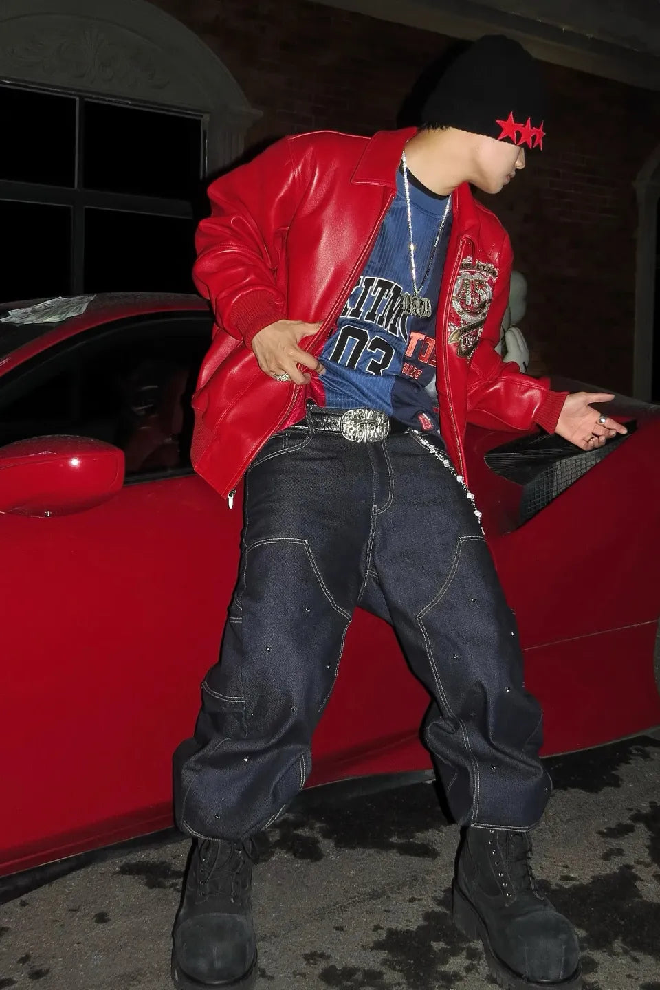 USD Billion Multi Rivet Denim Pants