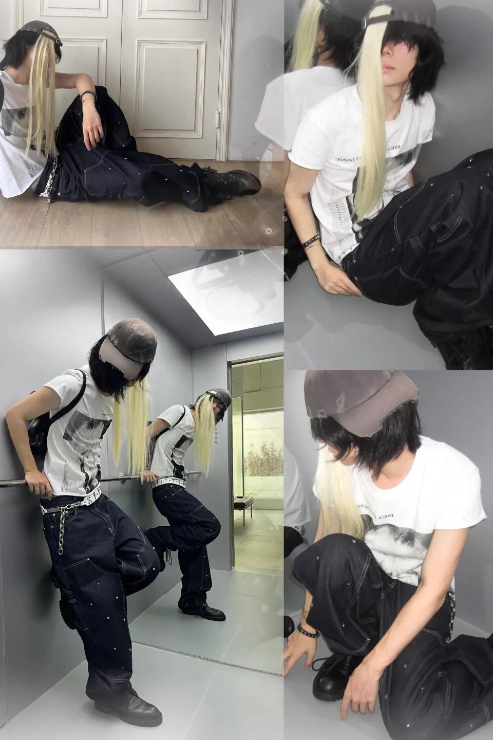 USD Billion Multi Rivet Denim Pants