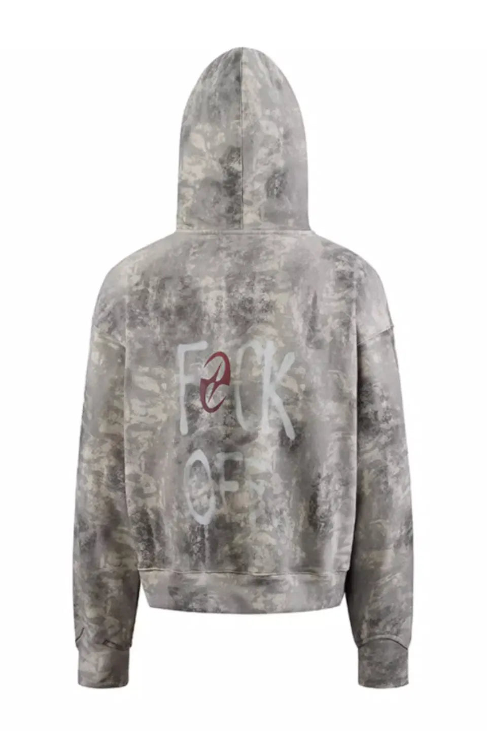 Vintage Camouflage Cardigan Hooded Short Wide Boxyfit Sweatshirt