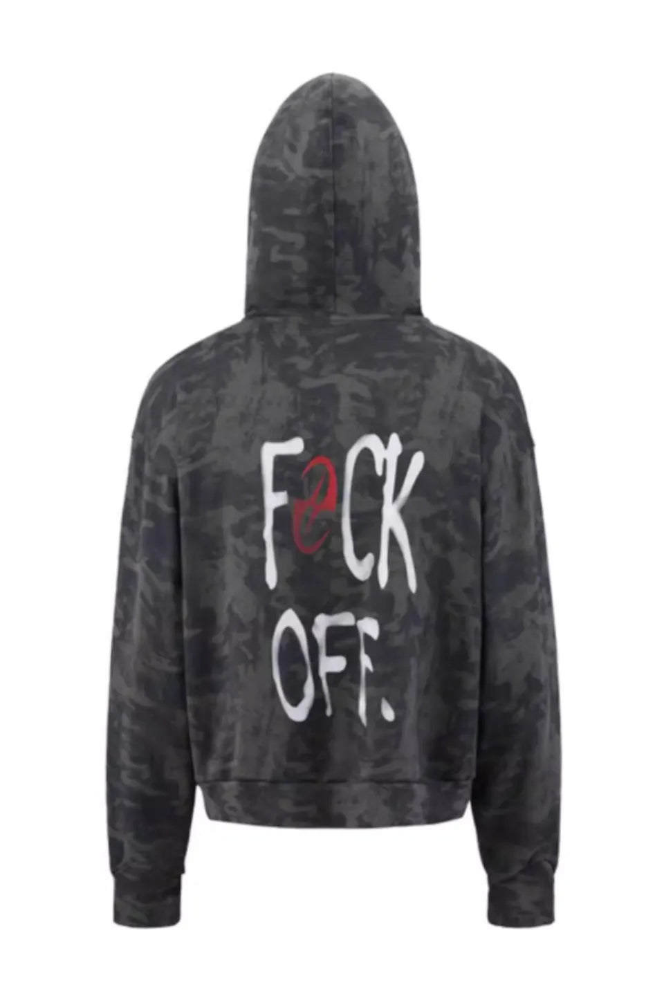 Vintage Camouflage Cardigan Hooded Short Wide Boxyfit Sweatshirt