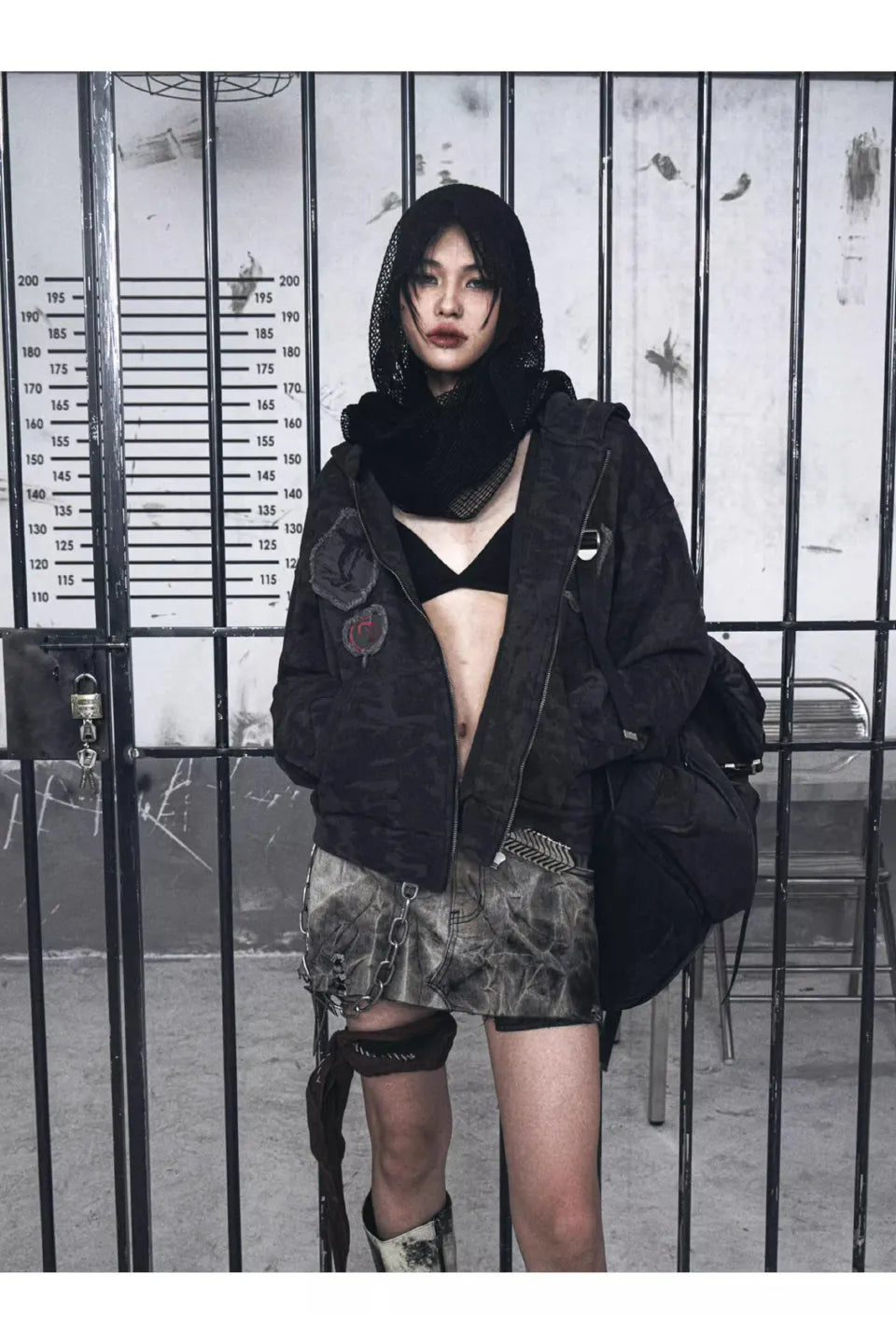 Vintage Camouflage Cardigan Hooded Short Wide Boxyfit Sweatshirt