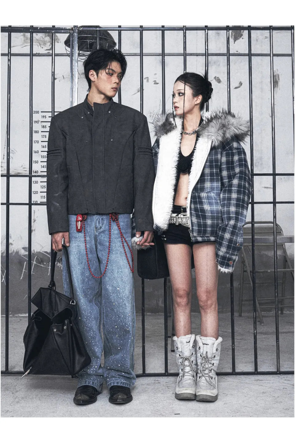Vintage Distressed PU Leather Jacket