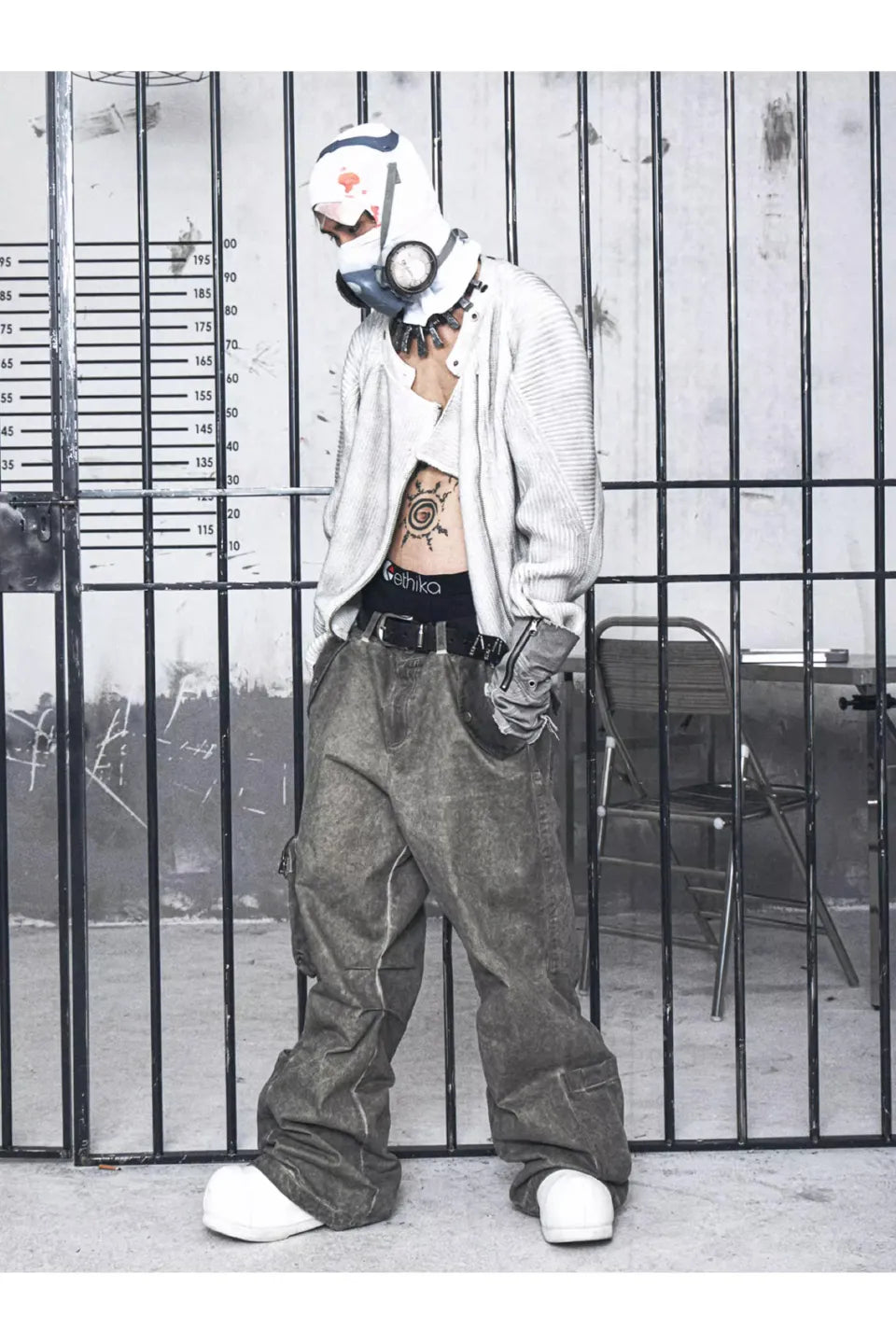 Vintage Distressed Paratrooper Pants