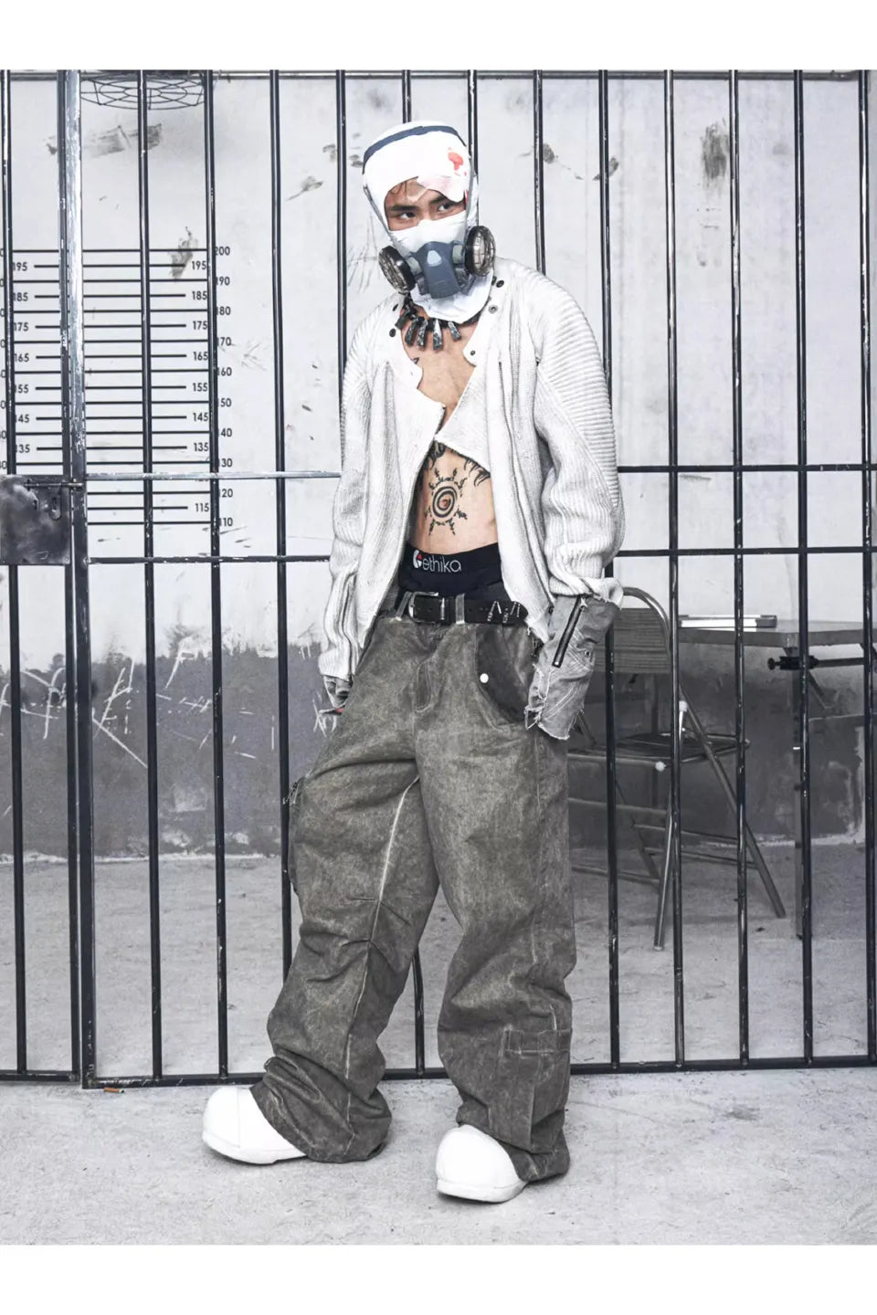 Vintage Distressed Paratrooper Pants