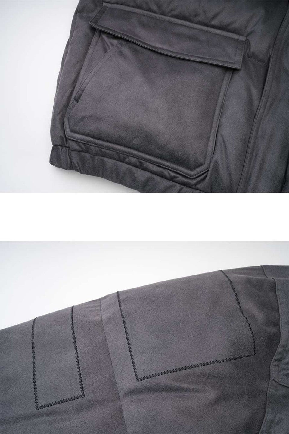 Vintage Faux Leather Puffer