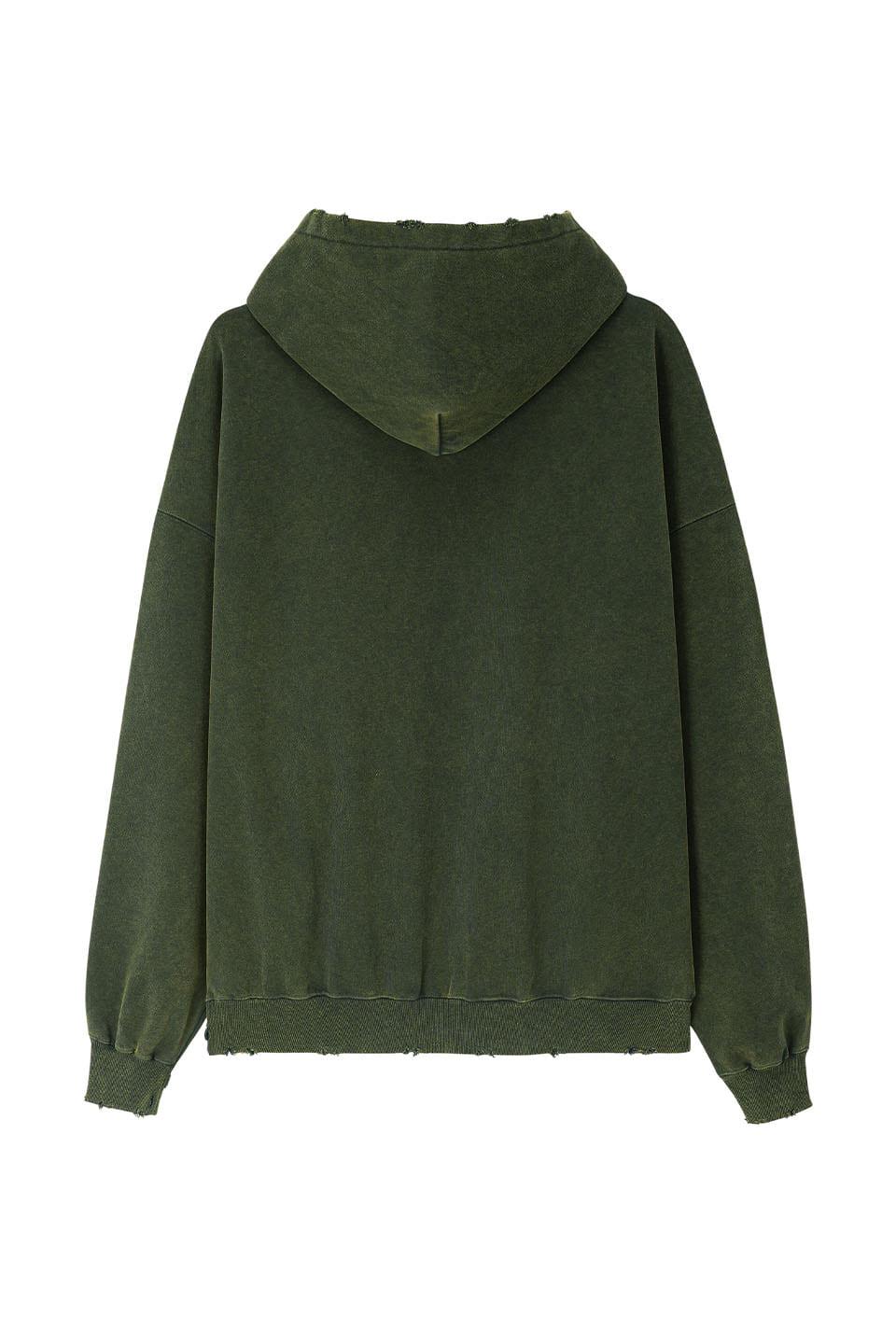 Vintage Wash College Logo Hoodie