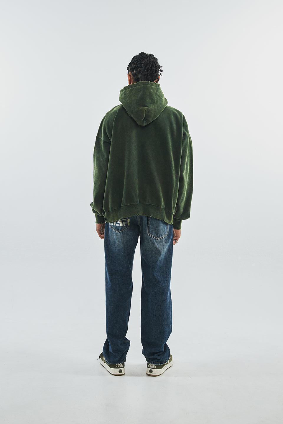 Vintage Wash College Logo Hoodie