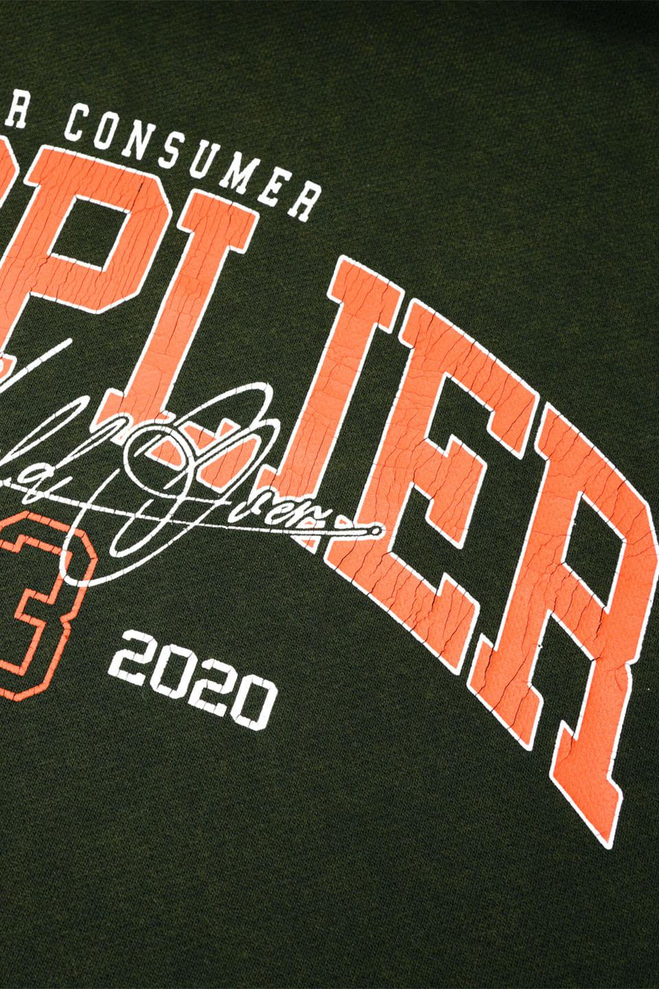 Vintage Wash College Logo Hoodie