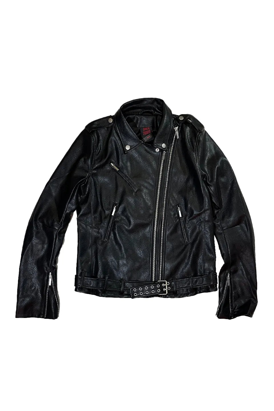 Void Douoble Zipper Adjustable Rock and Roll Leather Biker Jacket