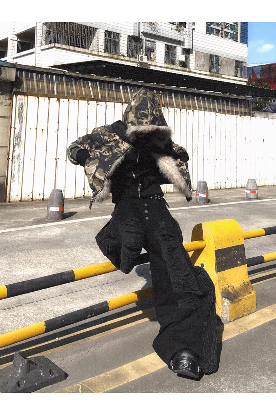 Wash Aged Big Damage Jeans