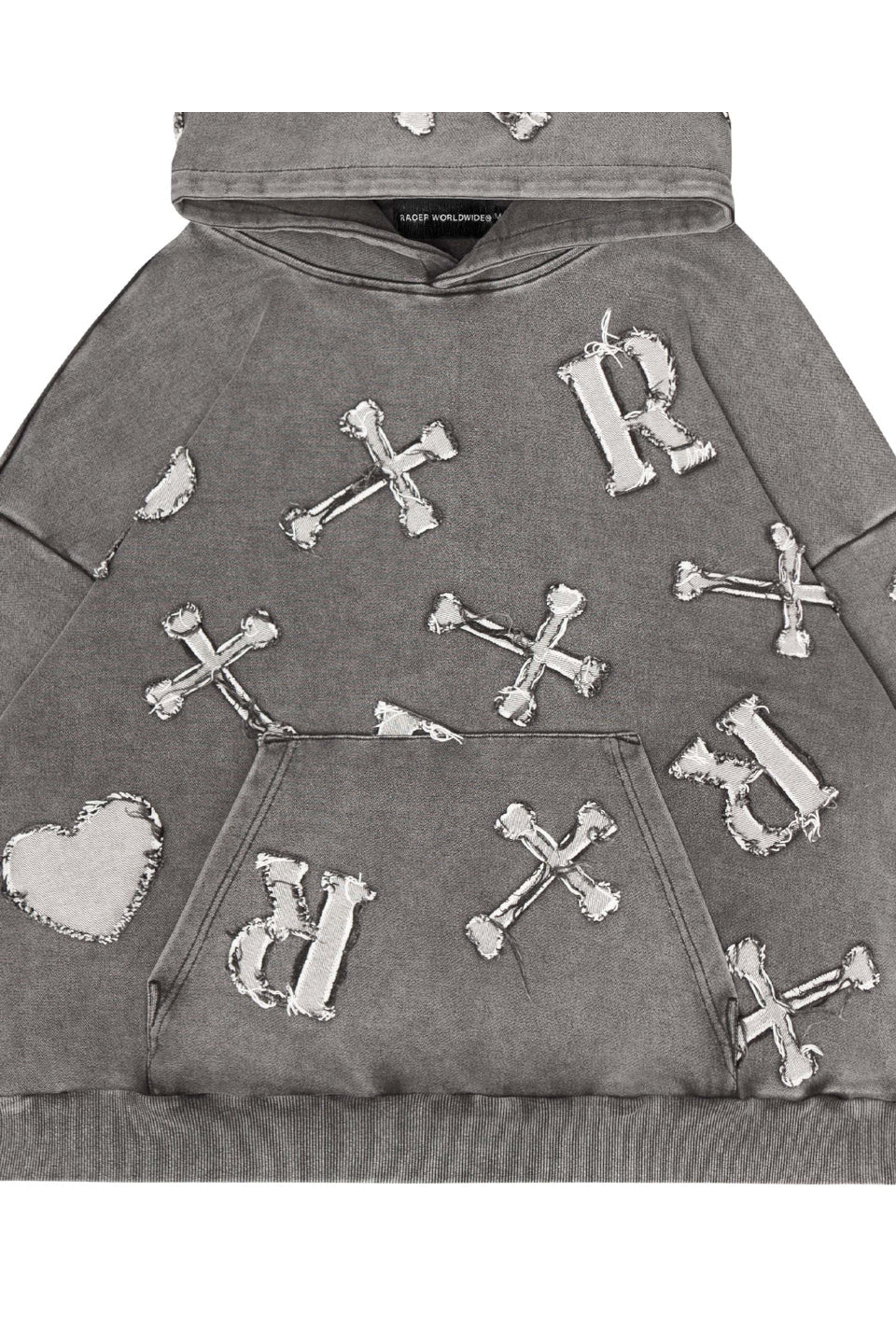 Washed Patch Hoodie