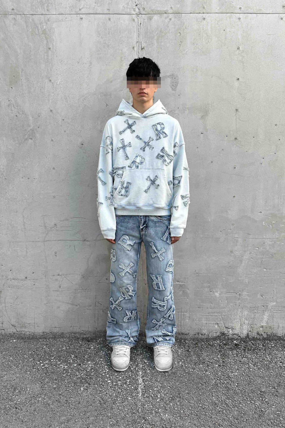 Washed Patch Hoodie