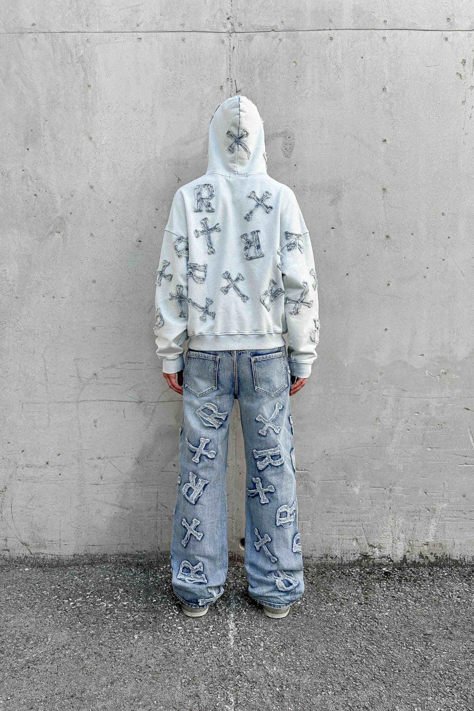 Washed Patch Hoodie