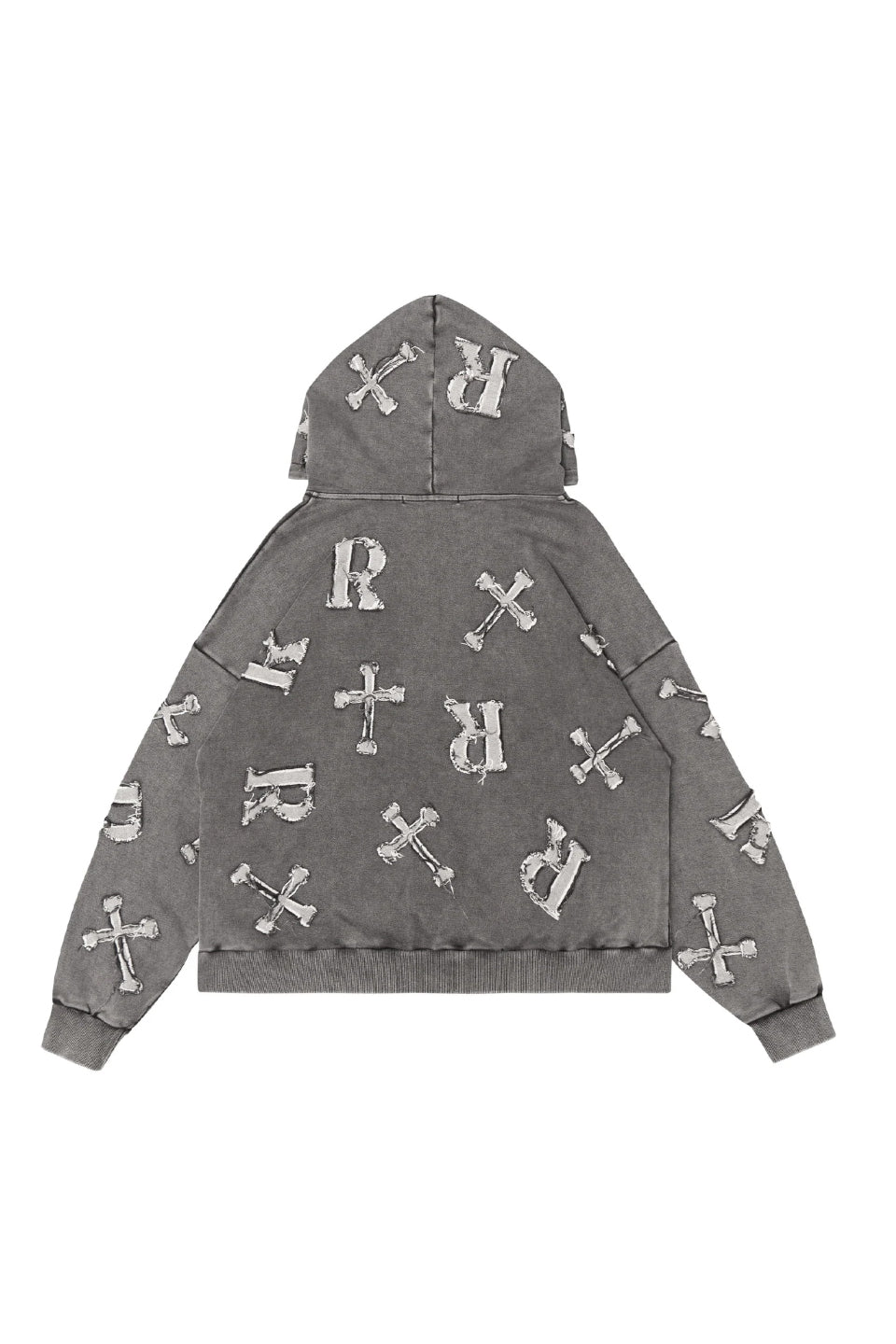 Washed Patch Hoodie