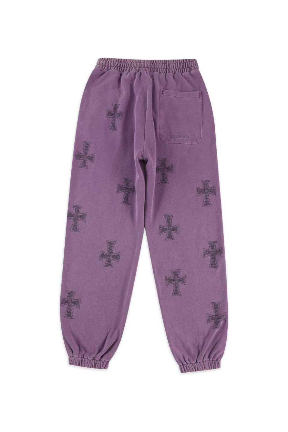 Washed Purple Black Rhinestone Jogger