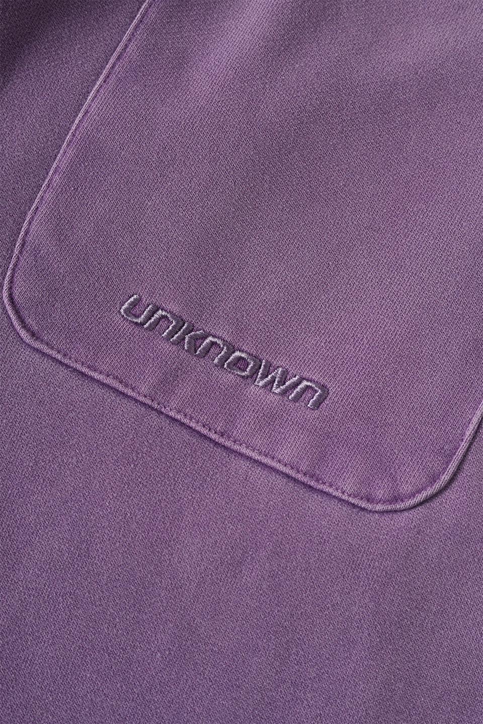 Washed Purple Black Rhinestone Jogger