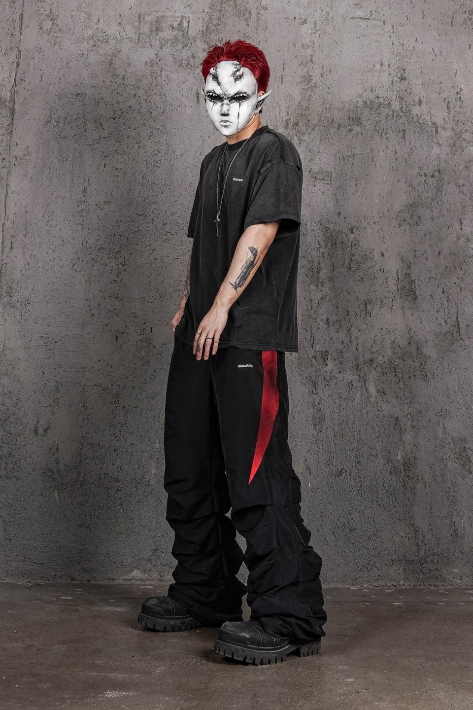 Washed Ripped Gradient T-Shirt