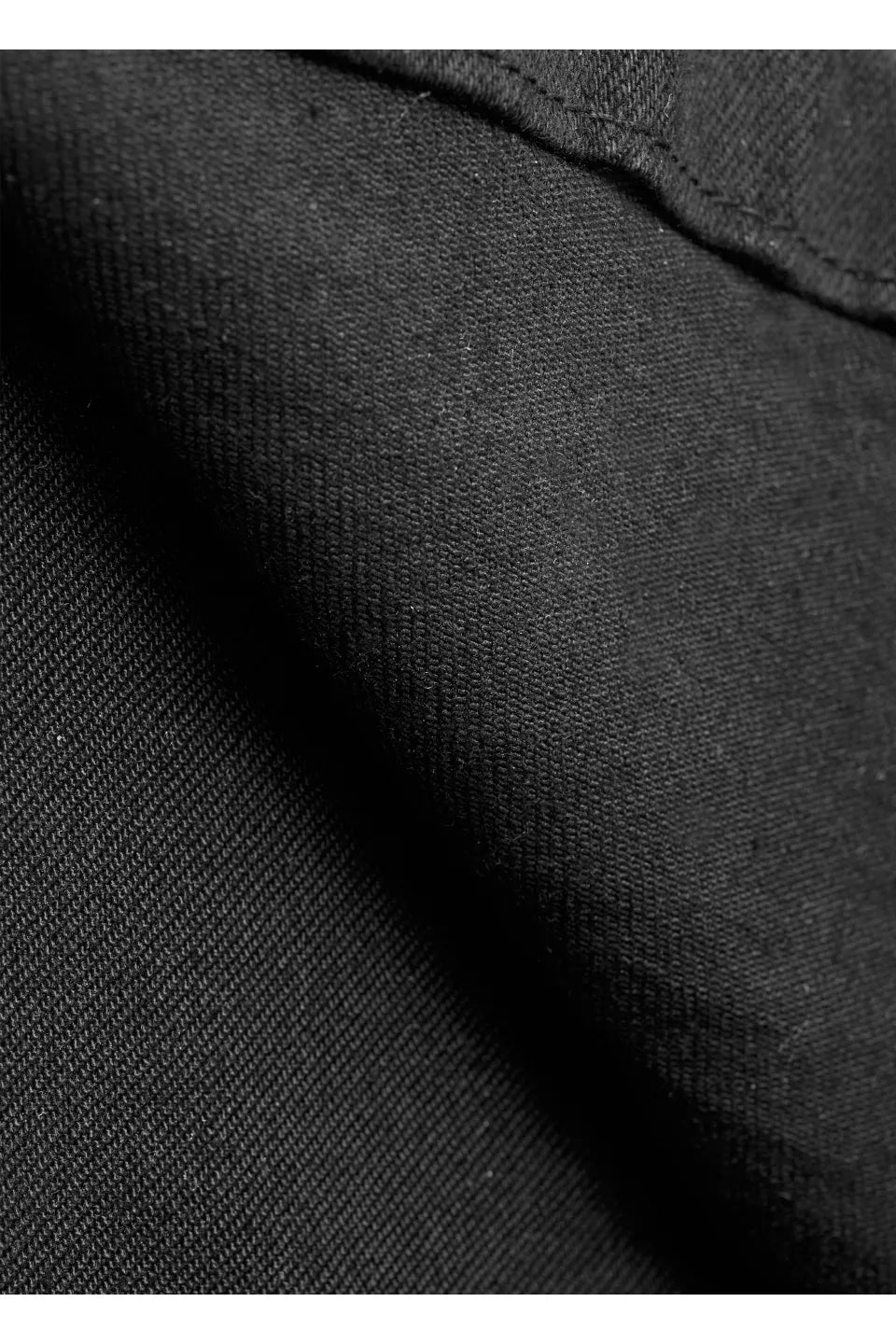 Waxed Flare Denim Trousers