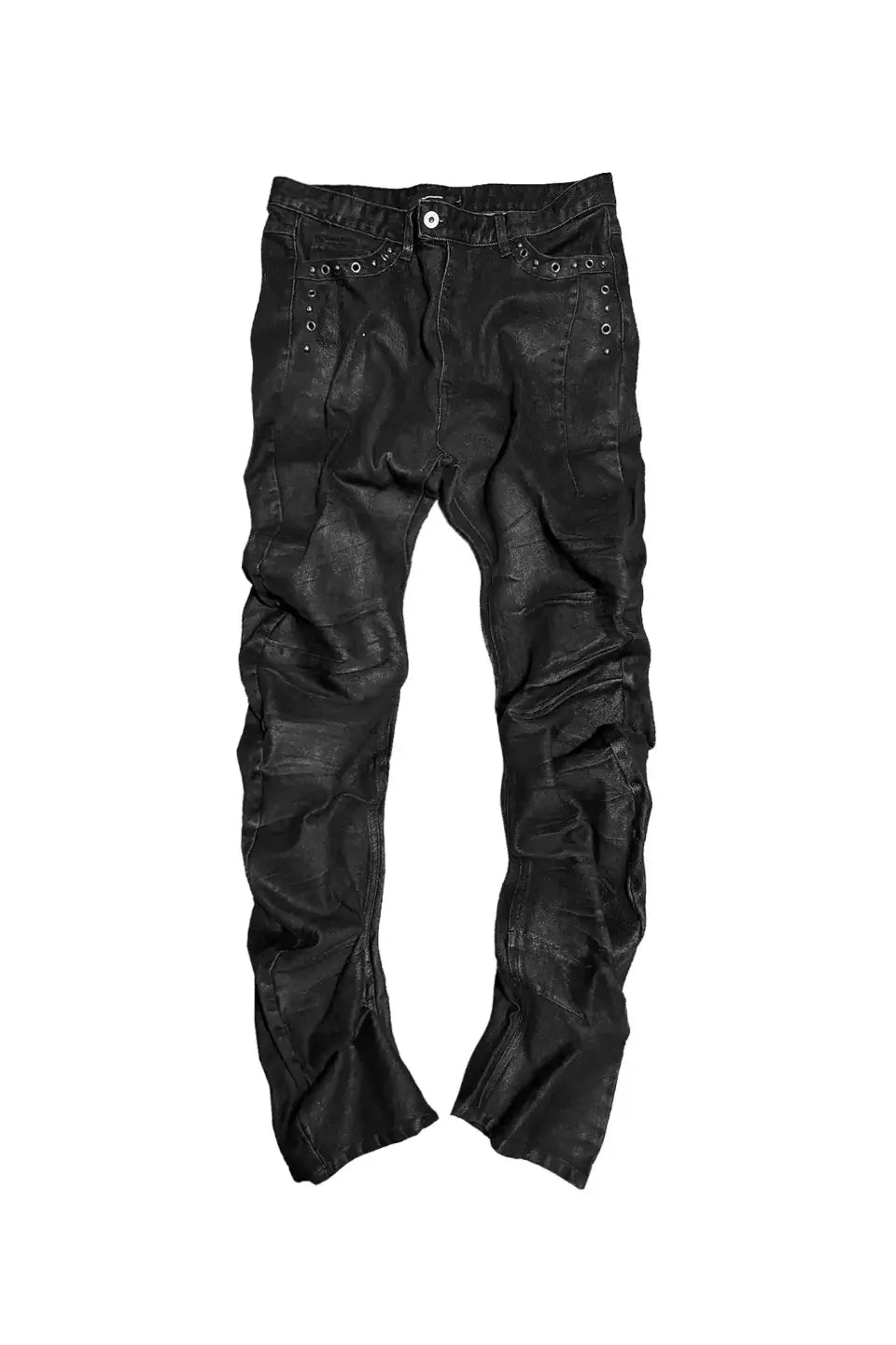 CINDER VEIN | Waxed Seam Eyelet Rivet Banana Jeans ワックスジーンズ