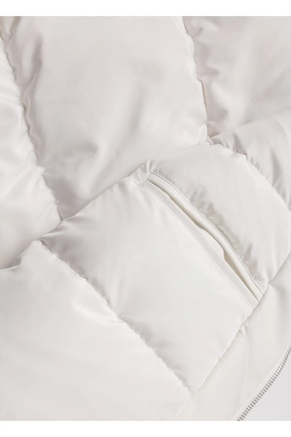 White Fur Parka Down Jacket