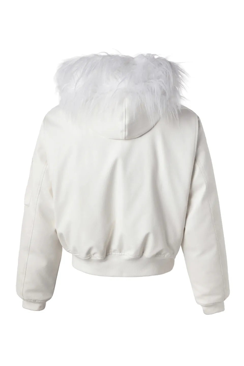 White Fur Parka Down Jacket
