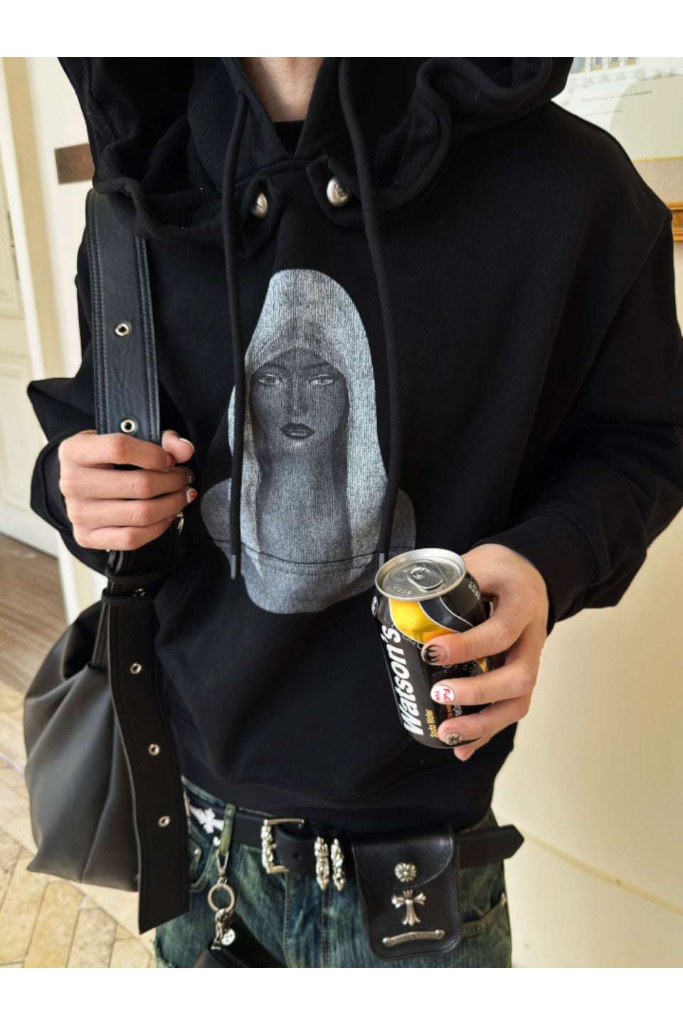 Witch Double Hood Graphic Sweatshirt