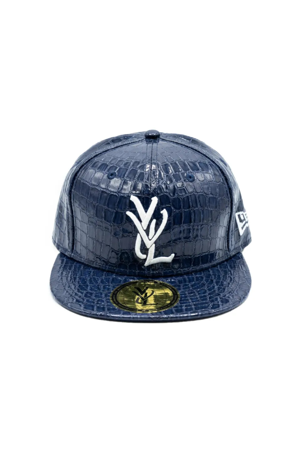 YVL | YVL Signature Logo Cap クロコ ネイビー 型押し