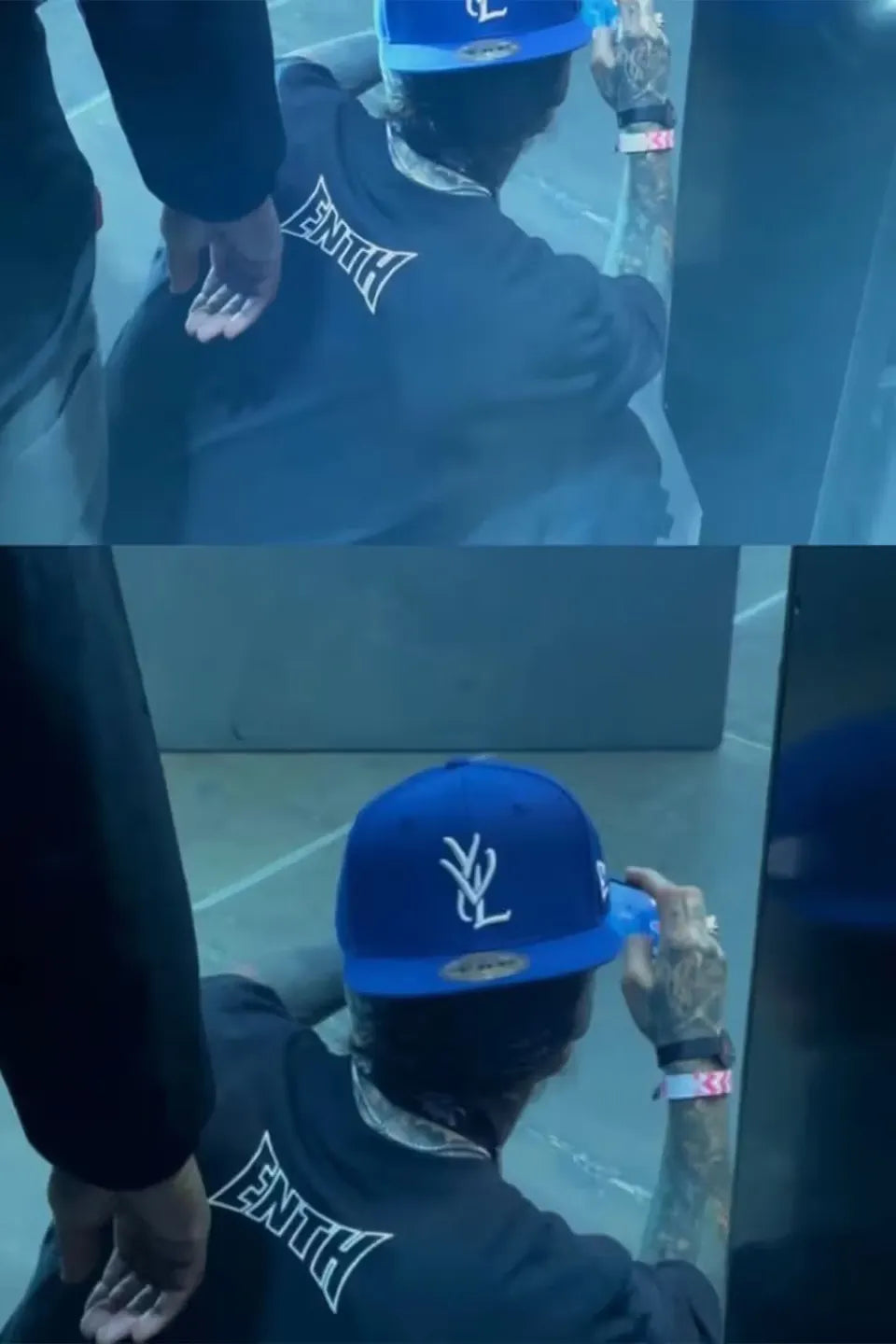 YVL Signature Logo Cap | RED ON BLACK