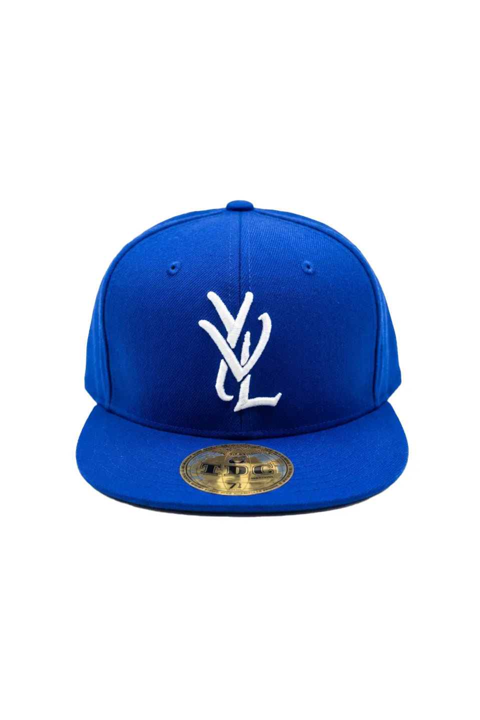 YVL Signature Logo Cap | WHITE ON BLUE