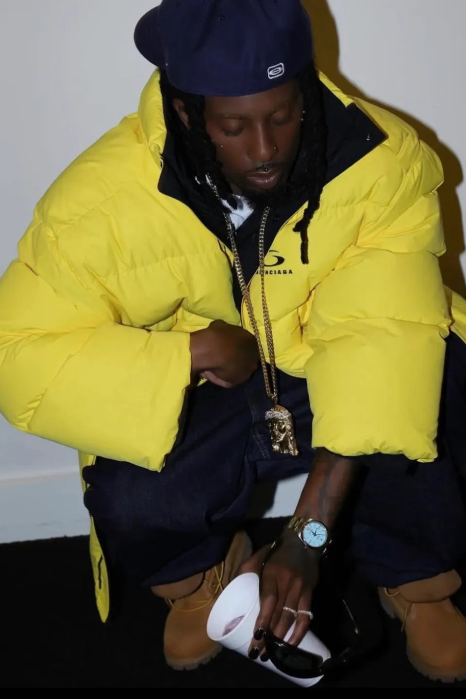 YVL Signature Logo Cap | CROC NAVY