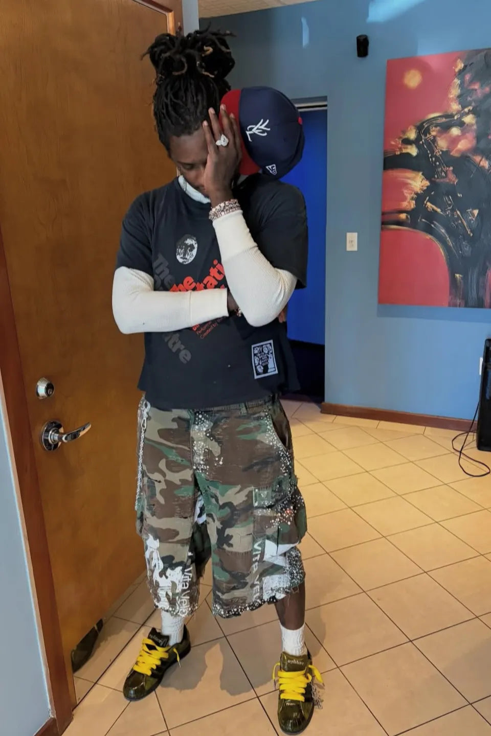 YVL Signature Logo Cap | CROC NAVY