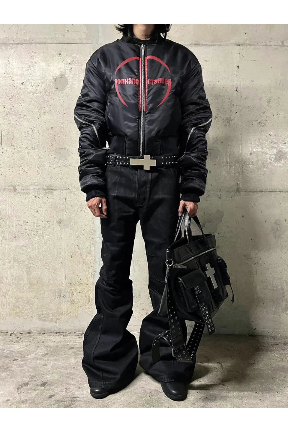 Ж Extended Sleeve Bomber Jacket