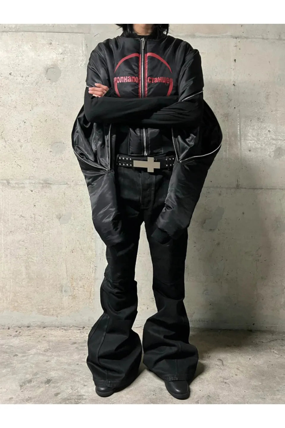 Ж Extended Sleeve Bomber Jacket