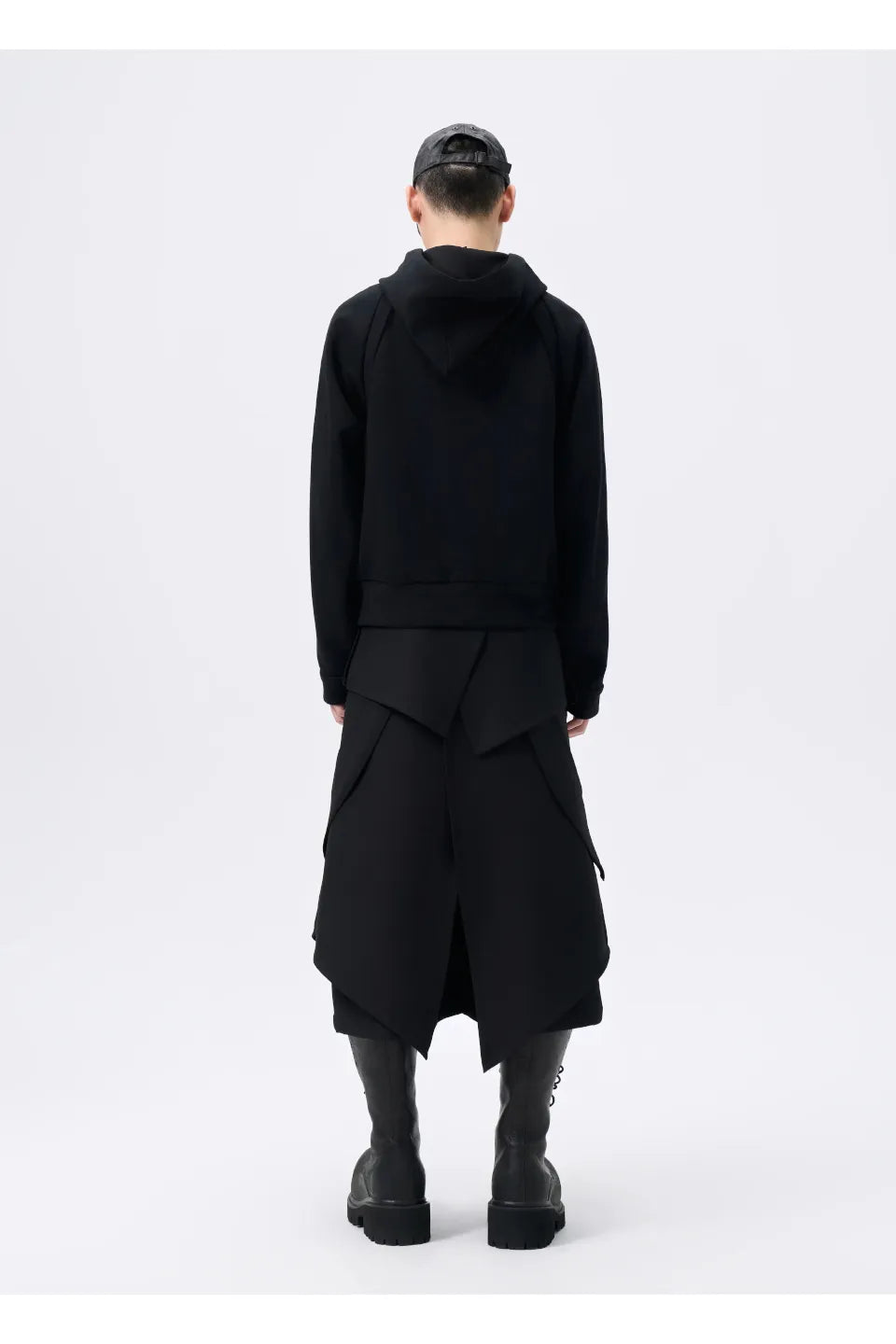 Zip Layered Hooded Jacket