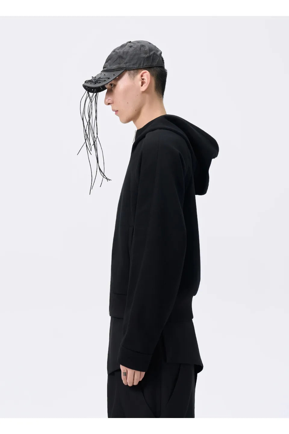 Zip Layered Hooded Jacket