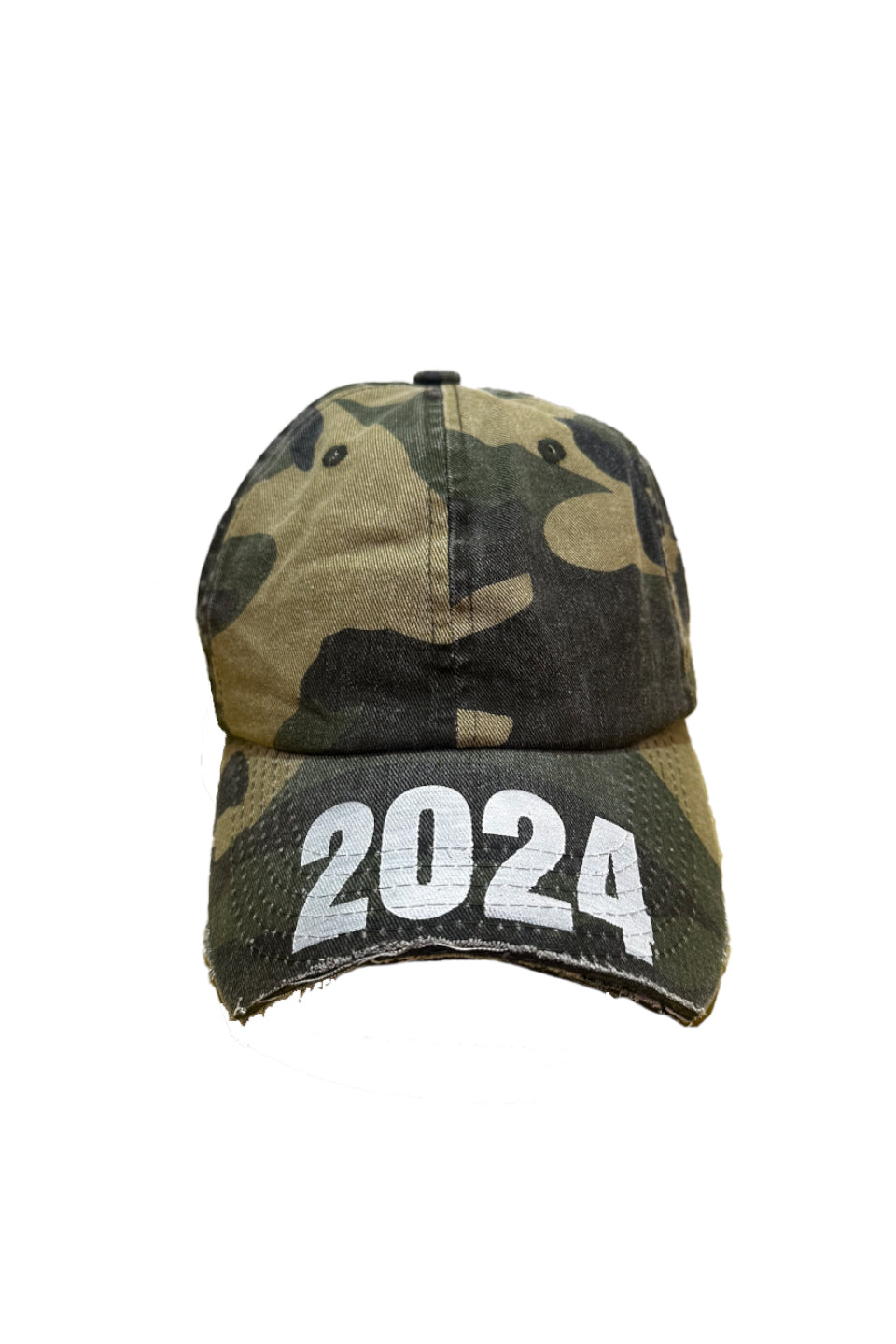 2024 Washed Distressed Camo Cap