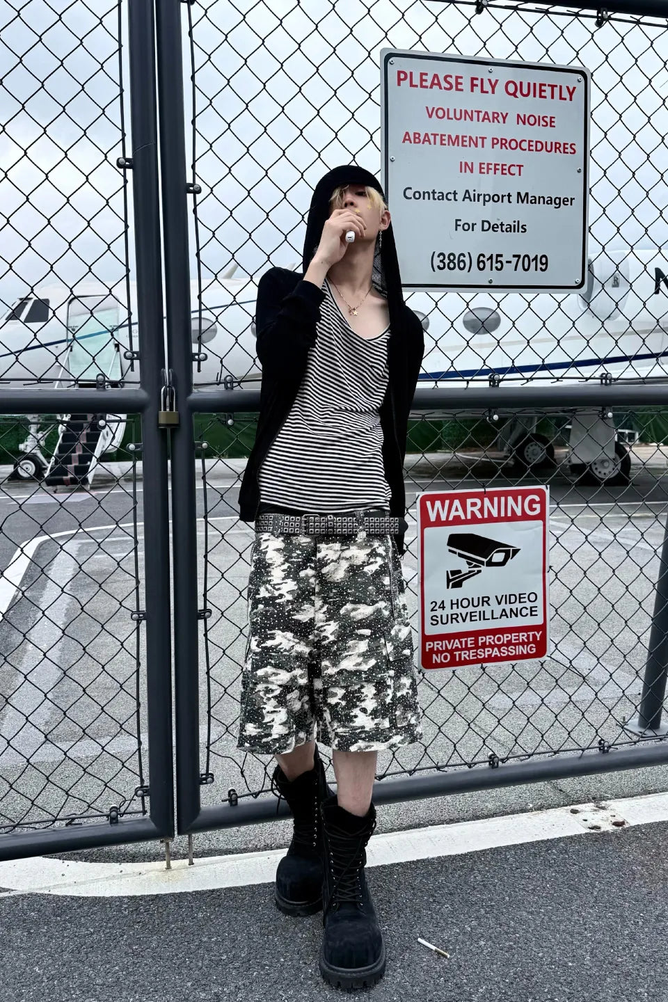 3D Printed Camo 18K Diamonds Cargo Pants