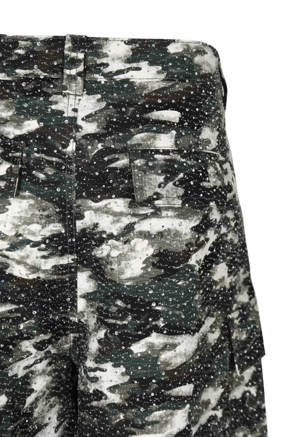 BE A DEVIL | 3D Printed Camo 18K Diamonds Cargo Pants